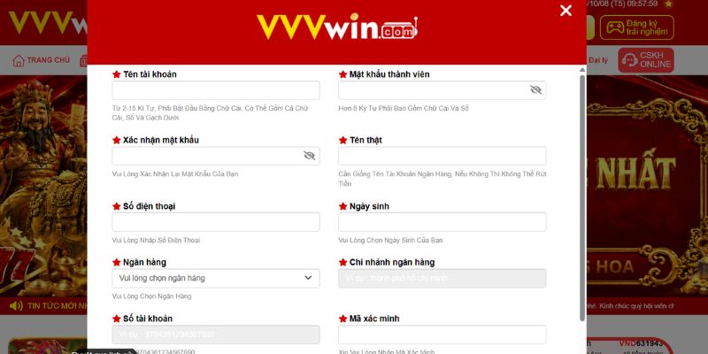 Hướng dẫn đăng ký VWIN chi tiết từng bước